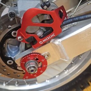 Honda XR650L Rear Brake Caliper Protection Guard - red